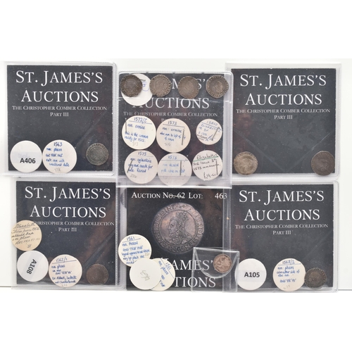 165 - A PARCEL OF 11 ELIZABETH I THREEPENCE COINS, all purchased from St James Auctions around 10 years ag... 