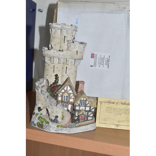 302 - A GROUP OF DAVID WINTER LIMITED EDITION SCULPTURES comprising a carnival edition 'Castle Tower of Wi... 