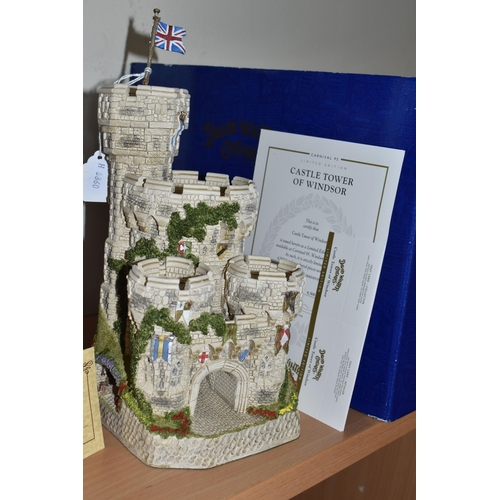 302 - A GROUP OF DAVID WINTER LIMITED EDITION SCULPTURES comprising a carnival edition 'Castle Tower of Wi... 