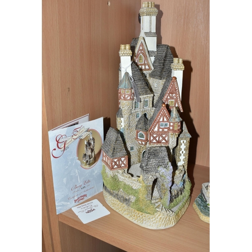 303 - A GROUP OF DAVID WINTER 'GRAND TOUR' AND A LIMITED EDITION SCULPTURE comprising a 'Burg Eltz' D1143 ... 