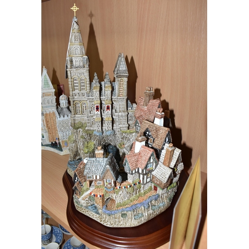 303 - A GROUP OF DAVID WINTER 'GRAND TOUR' AND A LIMITED EDITION SCULPTURE comprising a 'Burg Eltz' D1143 ... 