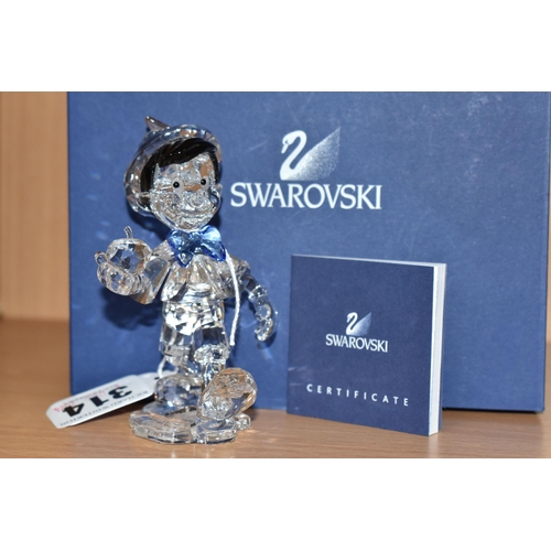 314 - A BOXED SWAROVSKI CRYSTAL'PINOCCHIO' FIGURE, Walt Disney's 'Pinocchio' produced 2010, model no. 1016... 