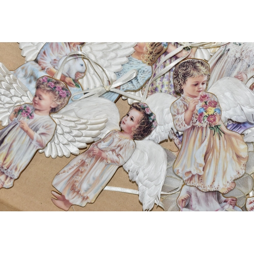 316 - A BOX OF BRADFORD EDITIONS 'HEAVEN'S LITTLE ANGELS ORNAMENTS', by Dona Gelsinger, sixteen ornaments,... 