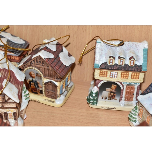 317 - FIFTEEN BRADFORD EXCHANGE HUMMEL 'BAVARIAN VILLAGE' CHRISTMAS ORNAMENTS, comprising Off for the Holi... 