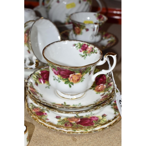 342 - A COLLECTION OF ROYAL ALBERT 'OLD COUNTRY ROSES' TEAWARE, comprising seven cups, seven saucers, six ... 