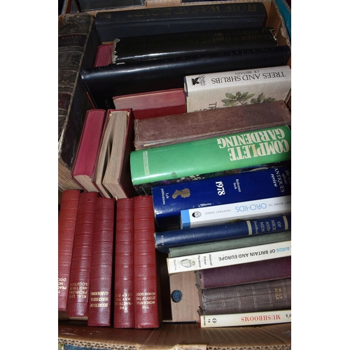 347 - FIVE BOXES OF BOOKS comprising one box of assorted cookery and lifestyle books to include low fat co... 