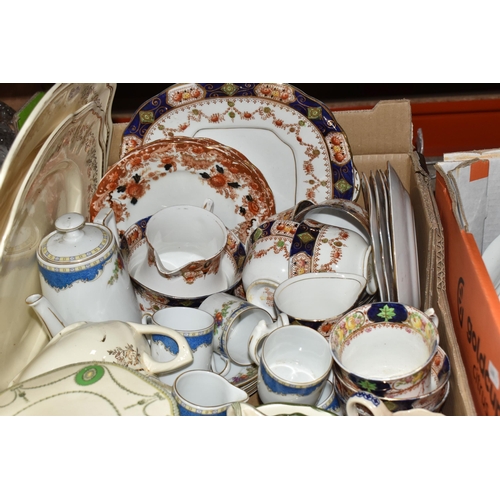 370 - TWO BOXES OF CERAMICS, to include a Lladro Gres Monk no 2060, sculptor Salvador Debon, issued 1997-1... 