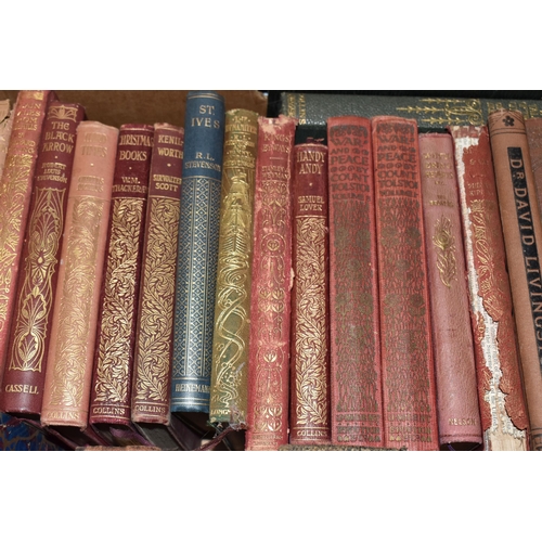 372 - THREE BOXES AND LOOSE BOOKS AND SUNDRY ITEMS, to include The Life of Samuel Johnson LL.D by James Bo... 