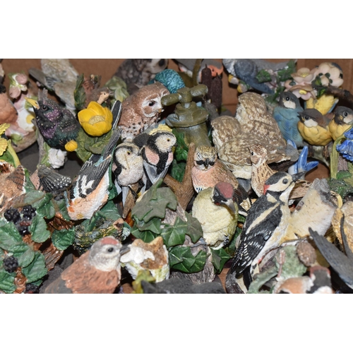 378 - SIX BOXES OF CERAMICS AND SUNDRY ITEMS, to include a collection of 'The Country Bird Collection' res... 