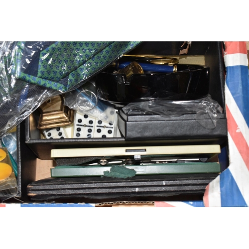 381 - FIVE BOXES AND LOOSE BOOKS AND SUNDRY ITEMS, to include approximately seventy books, titles to inclu... 