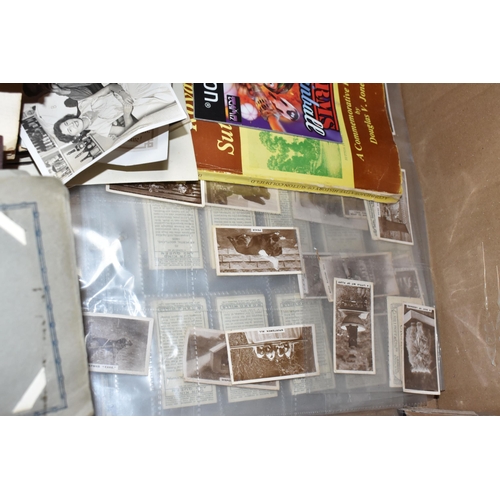 396 - A BOX OF VINTAGE EPHEMERA to include three albums of British and European family travel and wedding ... 