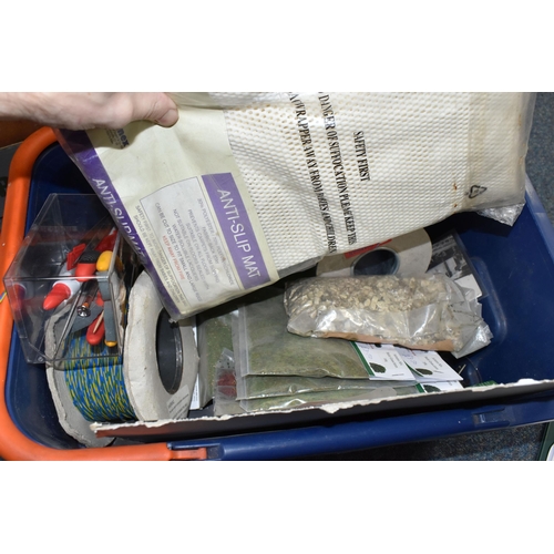 398 - SEVEN BOXES AND LOOSE MISCELLANEOUS ITEMS to include a wooden 'Mechi and Bazi Makers London' tea cad... 