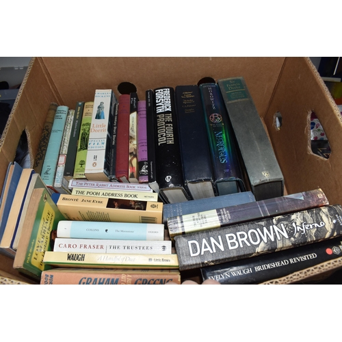 424 - NINE BOXES OF VINTAGE AND MODERN BOOKS comprising a group of historical fiction novels to include wr... 