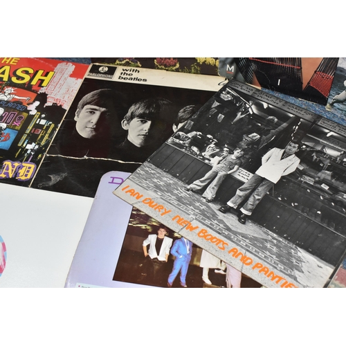 444 - A BOX OF RECORDS OF APPROXIMATELY FIFTY MOSTLY 1970s AND 1980s LPS to  include The Beatles 'White Al... 