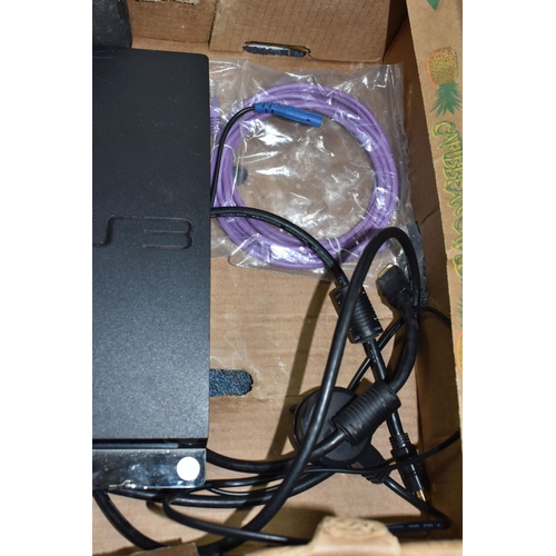 448 - A BOX CONTAINING A PLAYSTATION 3 CONSOLE AND GAMES, includes Ratchet & Clank Tools of Destruction, R... 