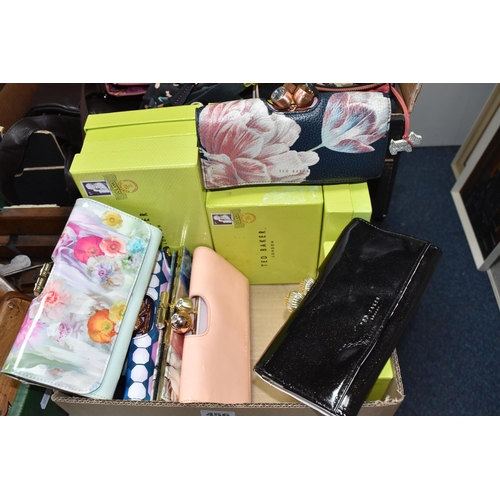 456 - A BOX OF TED BAKER PURSES, fourteen purses of which six are boxed, in different sizes and designs (1... 