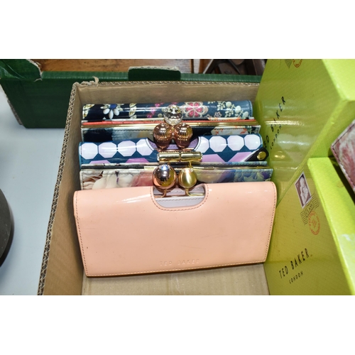 456 - A BOX OF TED BAKER PURSES, fourteen purses of which six are boxed, in different sizes and designs (1... 