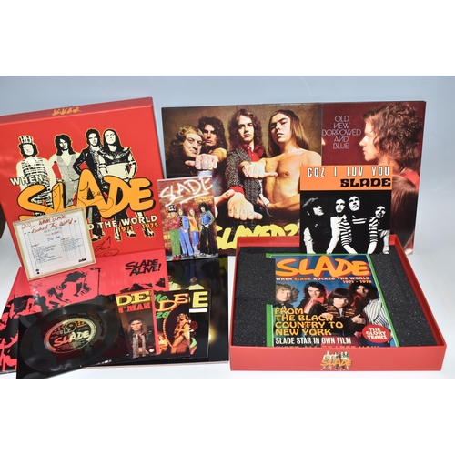 474 - A SLADE BOX SET SIGNED BY JIMMY LEA, from Jim Lea's personal collection with signed letter of proven... 