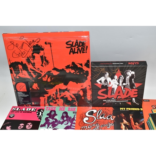 475 - A COLLECTION OF SIGNED SLADE MEMORABILIA, from Jim Lea's personal collection with letter of provenan... 