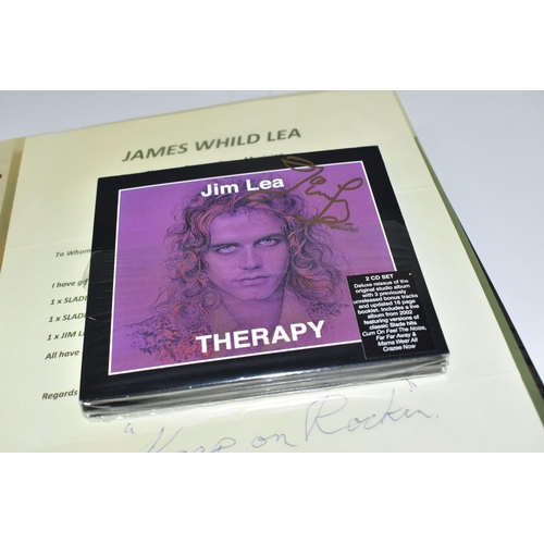 475 - A COLLECTION OF SIGNED SLADE MEMORABILIA, from Jim Lea's personal collection with letter of provenan... 