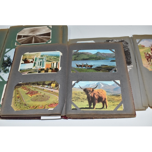 476 - THREE ALBUMS OF POSTCARDS containing 364 miscellaneous examples from the early - mid 20th century, s... 