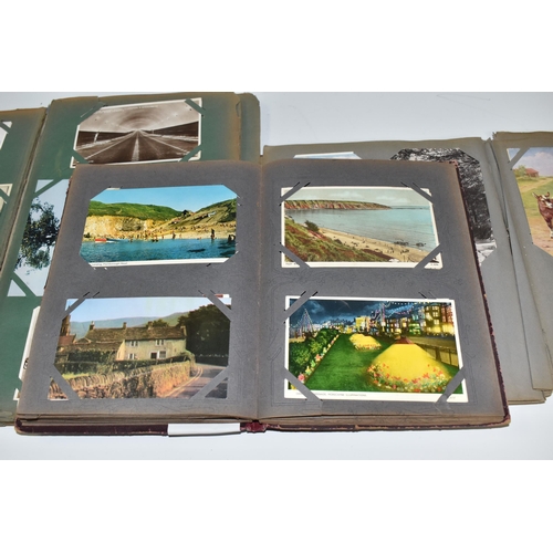 476 - THREE ALBUMS OF POSTCARDS containing 364 miscellaneous examples from the early - mid 20th century, s... 