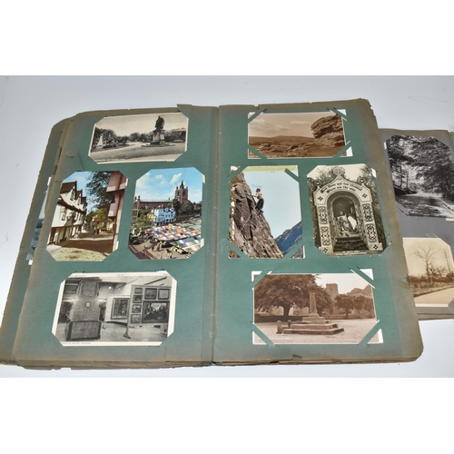 476 - THREE ALBUMS OF POSTCARDS containing 364 miscellaneous examples from the early - mid 20th century, s... 