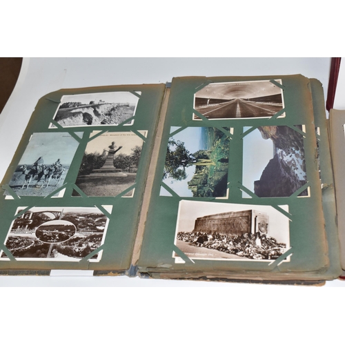 476 - THREE ALBUMS OF POSTCARDS containing 364 miscellaneous examples from the early - mid 20th century, s... 