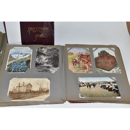 476 - THREE ALBUMS OF POSTCARDS containing 364 miscellaneous examples from the early - mid 20th century, s... 