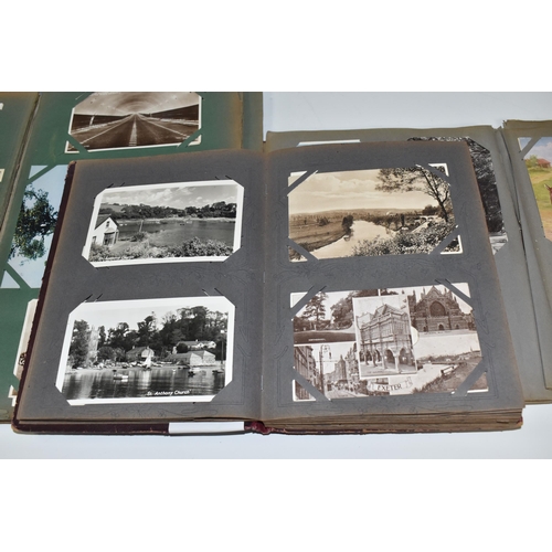 476 - THREE ALBUMS OF POSTCARDS containing 364 miscellaneous examples from the early - mid 20th century, s... 