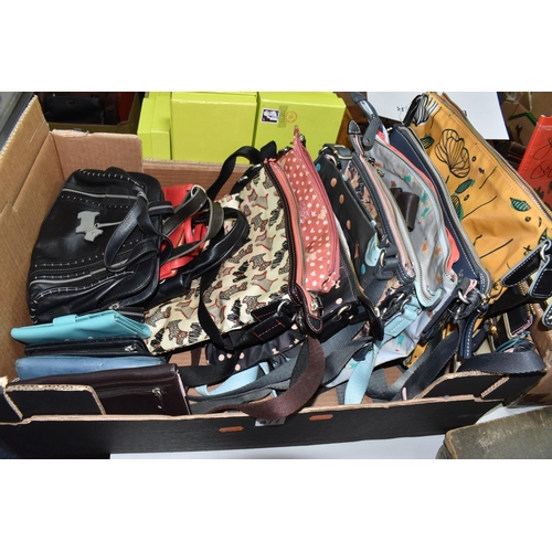 477 - ONE BOX OF LADIES' RADLEY BAGS AND PURSES to include four medium crossbody bags, seven small crossbo... 