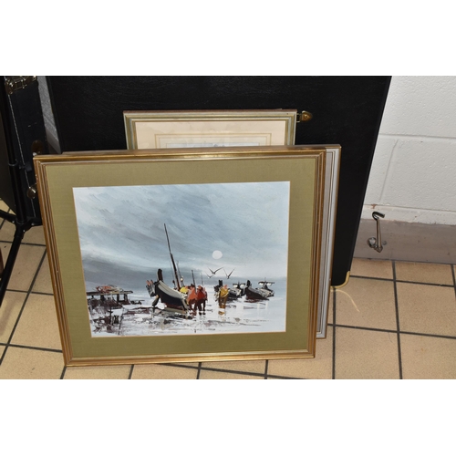 507 - HOWARD GUEST (20TH CENTURY) A QUANTITY OF FRAMED AND UNFRAMED WATERCOLOURS ETC, framed pictures comp... 