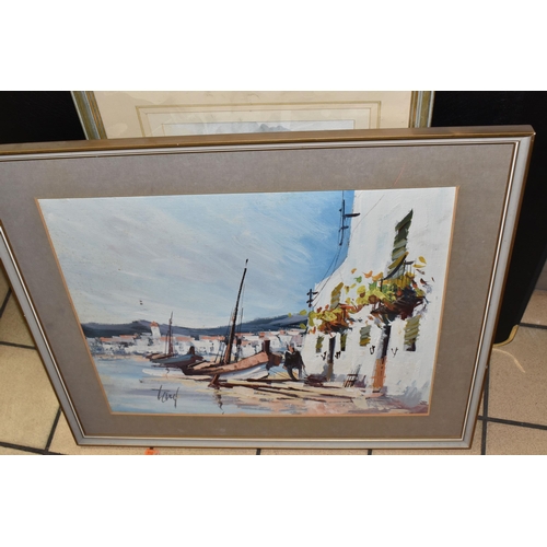 507 - HOWARD GUEST (20TH CENTURY) A QUANTITY OF FRAMED AND UNFRAMED WATERCOLOURS ETC, framed pictures comp... 