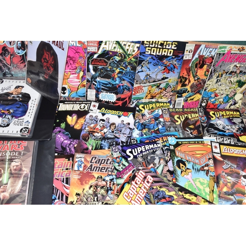 541 - SIX BOXES OF COMIC BOOKS includes comics from The Amazing Spiderman, X-Men, Detective Comics, Batman... 