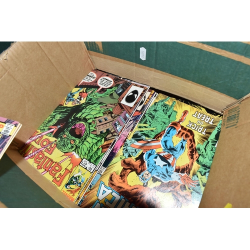 541 - SIX BOXES OF COMIC BOOKS includes comics from The Amazing Spiderman, X-Men, Detective Comics, Batman... 