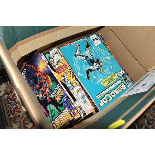 541 - SIX BOXES OF COMIC BOOKS includes comics from The Amazing Spiderman, X-Men, Detective Comics, Batman... 