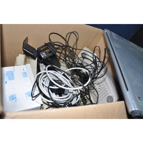 1058 - A COLLECTION OF OFFICE ELECTRICAL ITEMS including three HP Office jet printers (two with error messa... 