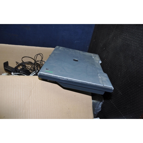 1058 - A COLLECTION OF OFFICE ELECTRICAL ITEMS including three HP Office jet printers (two with error messa... 