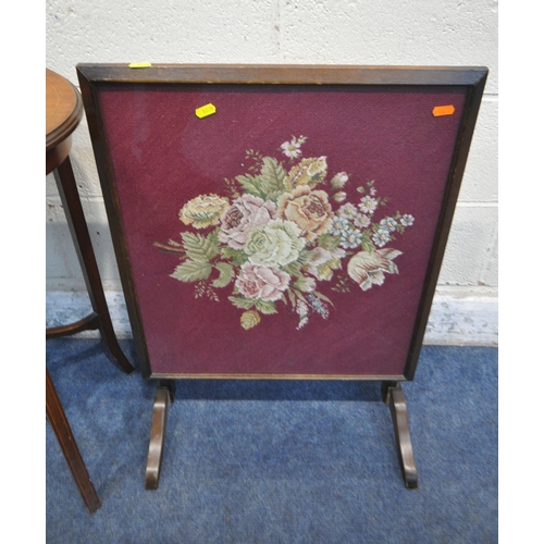 1220 - AN EDWARDIAN MAHOGANY OVAL OCCASIONAL TABLE, raised on shaped legs, united by an undershelf, width 6... 