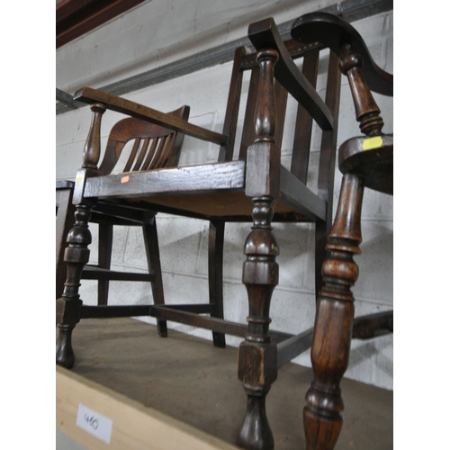 1251 - FOUR CHAIRS, of various shapes, sizes, styles, timbers, ages, etc (condition report: all with histor... 