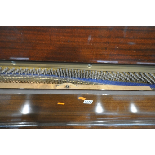 1272 - A BERESFORD MAHOGANY CASED UPRIGHT PIANO, no visible serial number, width 135cm x depth 55cm x heigh... 