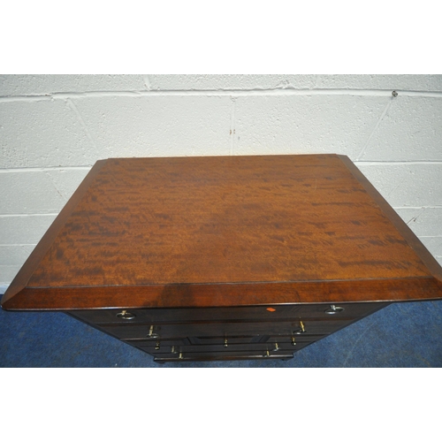 1281 - A STAG MINSTREL CHEST OF SEVEN ASSORTED DRAWERS, width 82cm x depth 47cm x height 114cm (condition r... 