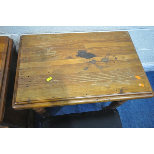 1305 - A SELECTION OF PINE OCCASIONAL FURNITURE, to include a chest of four drawers, width 113cm x depth 51... 