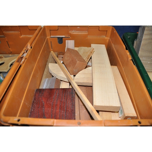 1053 - SEVEN BOXES CONTAINING WOODTURNING BLANKS of various woods including Mahogany, Ash, Alder, Beech, Sy... 