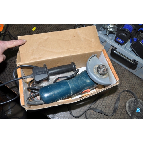 1065 - A SELECTION OF BOXED POWER TOOLS comprising of a Worx WX8HD drill, a Black and Decker angle grinder,... 