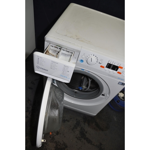 1100 - AN INDESIT BWA81485XUK 8kg WASHING MACHINE width 60cm, depth 60cm, height 85cm (PAT pass, spin cycle... 