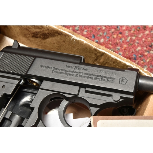 268 - A DIANA MOD 2 .177 AIR PISTOL, A MILBRO MODEL G10 .177 REPEATER AIR PISTOL AND A BOXED CROSMAN 338 C... 