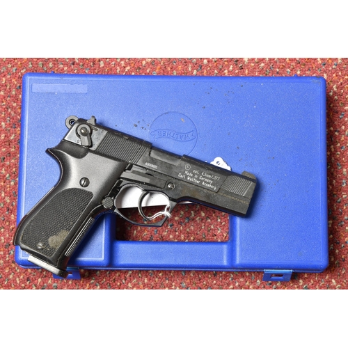 269 - A CASED WALTHER CO2 CP88 .177 AIR PISTOL, serial no.A0068605, marked to the side 'cal. 4.5mm/.177 Ma... 