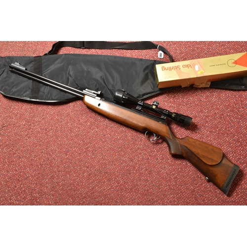 280 - A BSA .22 AIR RIFLE SERIAL NO.RH11170, fitted with a Nikko Stirling Gold Crown Waterproof 4-12x40 sc... 