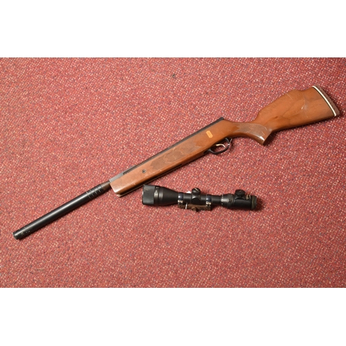 285 - A WEBLEY STINGRAY OS QUATTRO POWRLOK .22  BREAK BARREL AIR RIFLE, serial number 0715 24031, the waln... 